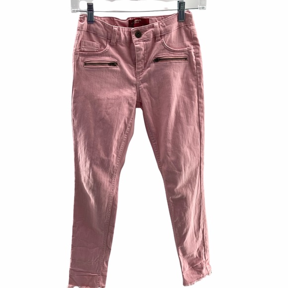 Arizona Jeans Colored Skinny Raw Hem Denim Jeans Pink Size 12 - Picture 1 of 6
